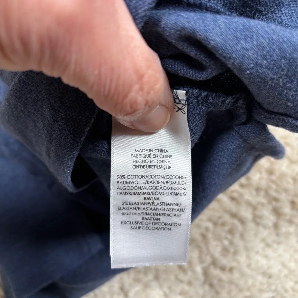 Girls Polo Ralph Lauren Blue Short Sleeve Polo Shirt Size 6‎